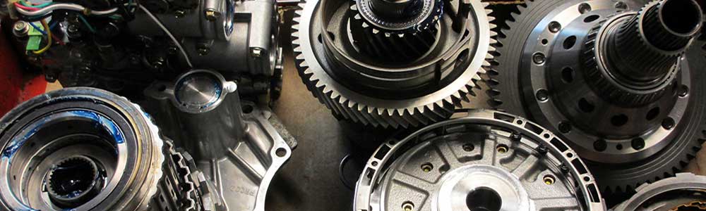 close up view of mechanical gear parts